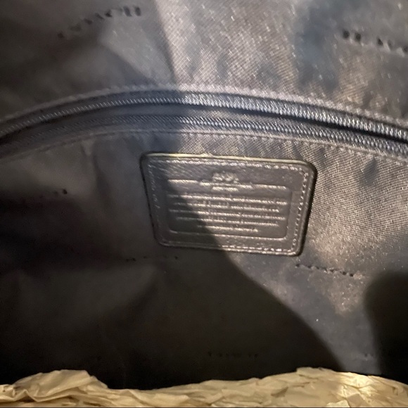 Coach Edie Blue Shoulder Bag - Picture 9 of 16